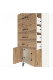 Arges Dolap 4 Çekmeceli 2 Kapaklı 60x30x134 - S17M093V3A