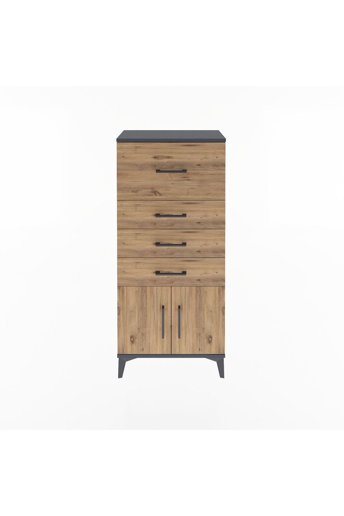 Arges Dolap 4 Çekmeceli 2 Kapaklı 60x30x134 - S17M093V6A