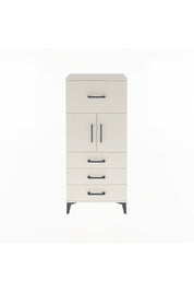 Arges Dolap Tek Raflı 4 Çekmeceli 2 Kapaklı 60x30x134 - S17M094V1A