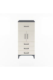 Arges Dolap Tek Raflı 4 Çekmeceli 2 Kapaklı 60x30x134 - S17M094V4A