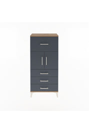 Arges Dolap Tek Raflı 4 Çekmeceli 2 Kapaklı 60x30x134 - S17M094V8A
