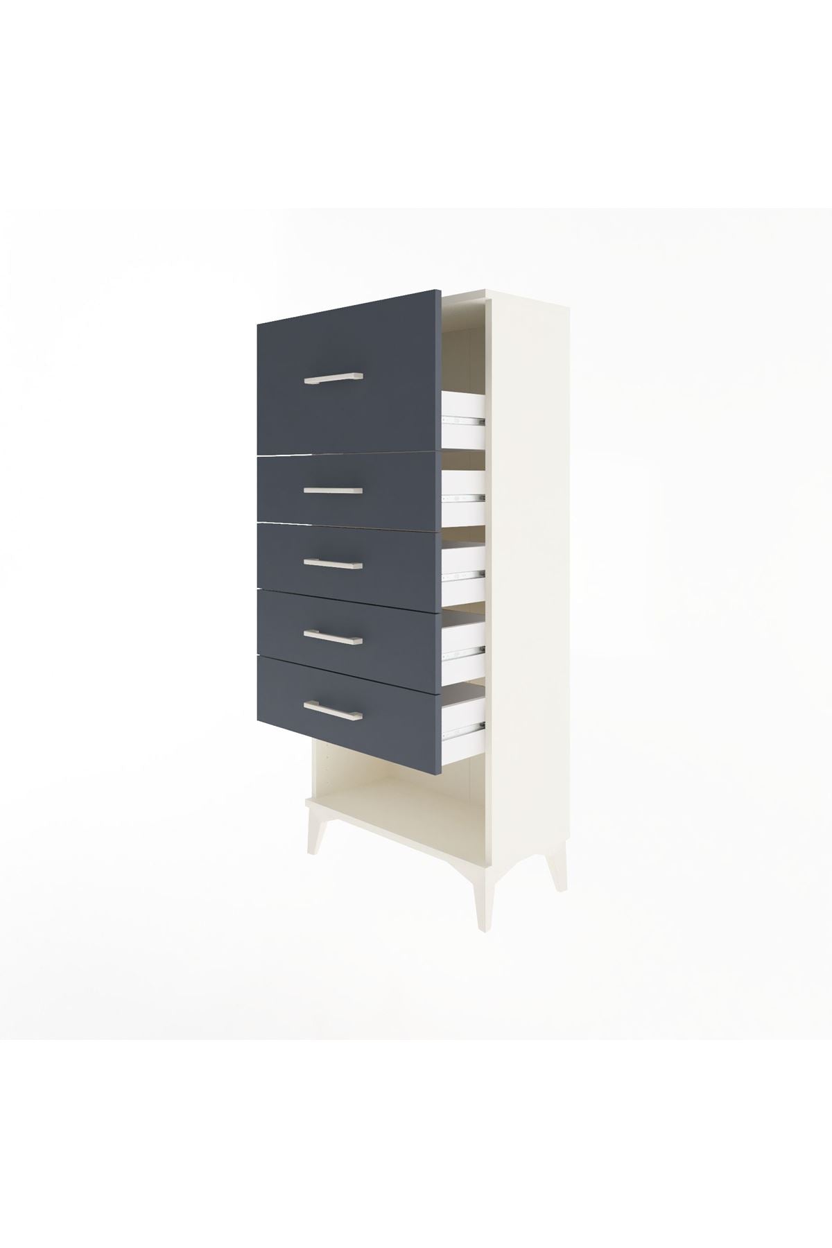 Arges Dolap 5 Çekmeceli 60x30x134 - S17M095V2A