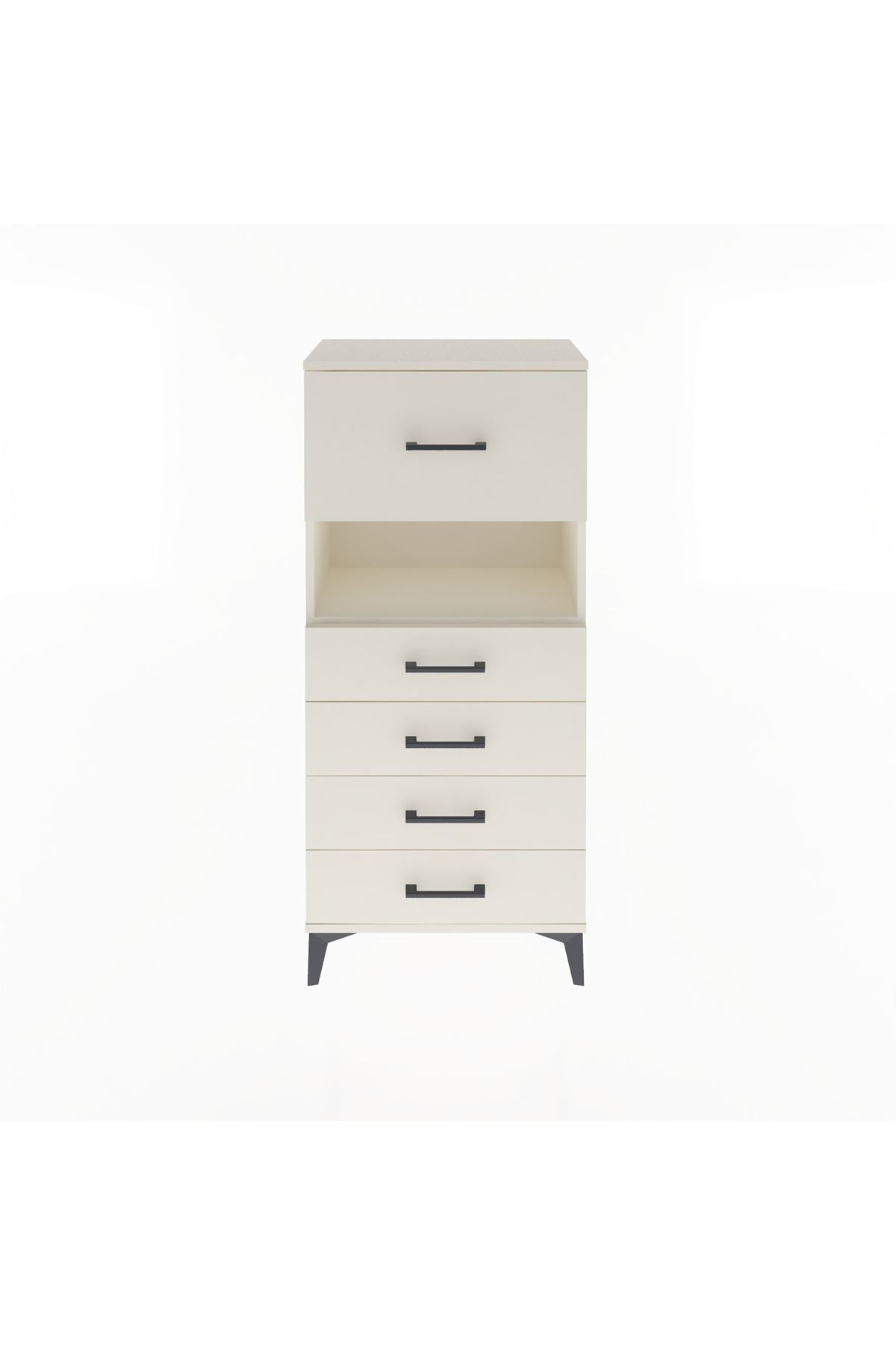 Arges Dolap Tek Raflı 5 Çekmeceli 60x30x134 - S17M096V1A