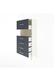 Arges Dolap Tek Raflı 5 Çekmeceli 60x30x134 - S17M096V2A
