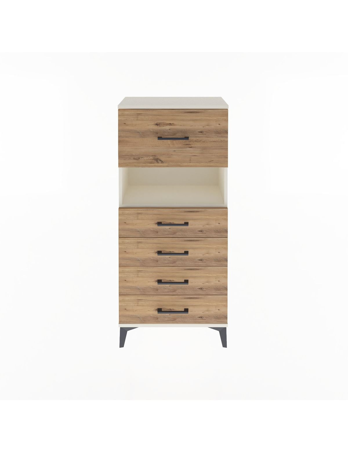 Arges Dolap Tek Raflı 5 Çekmeceli 60x30x134 - S17M096V3A