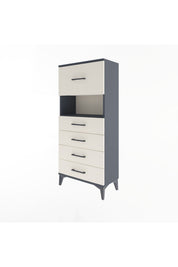 Arges Dolap Tek Raflı 5 Çekmeceli 60x30x134 - S17M096V4A