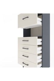 Arges Dolap Tek Raflı 5 Çekmeceli 60x30x134 - S17M096V4A