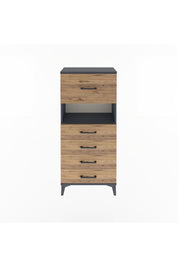 Arges Dolap Tek Raflı 5 Çekmeceli 60x30x134 - S17M096V6A