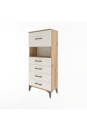 Arges Dolap Tek Raflı 5 Çekmeceli 60x30x134 - S17M096V7A