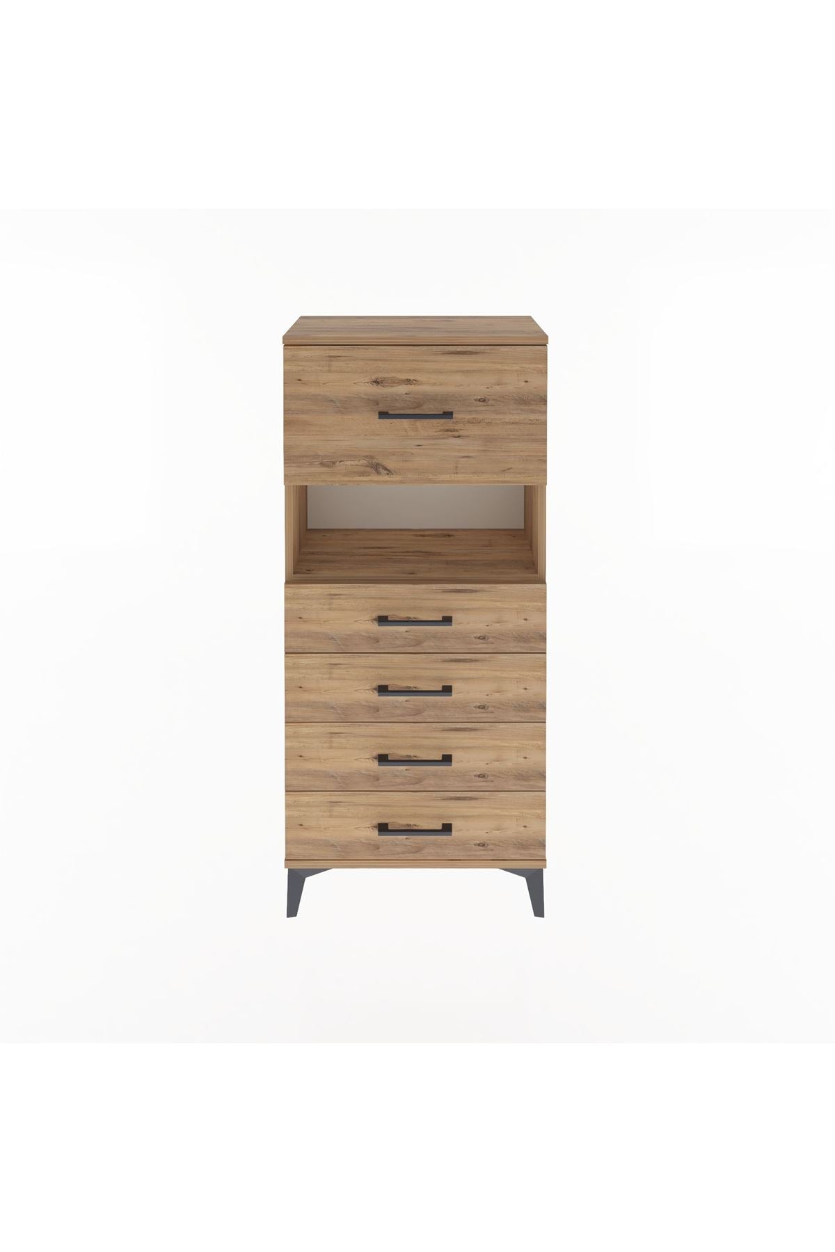 Arges Dolap Tek Raflı 5 Çekmeceli 60x30x134 - S17M096V9A