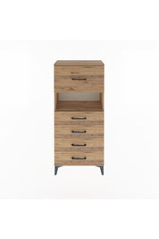Arges Dolap Tek Raflı 5 Çekmeceli 60x30x134 - S17M096V9A