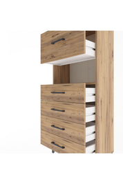 Arges Dolap Tek Raflı 5 Çekmeceli 60x30x134 - S17M096V9A