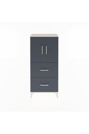 Arges Dolap Tek Raflı 2 Çekmeceli 2 Kapaklı 60x30x134 - S17M097V2A
