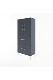 Arges Dolap Tek Raflı 2 Çekmeceli 2 Kapaklı 60x30x134 - S17M097V5A