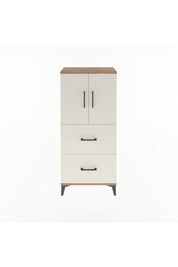 Arges Dolap Tek Raflı 2 Çekmeceli 2 Kapaklı 60x30x134 - S17M097V7A
