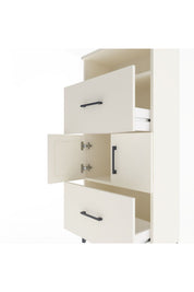 Arges Dolap 2 Raflı 2 Çekmeceli 2 Kapaklı 60x30x134 - S17M098V1A