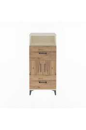 Arges Dolap 2 Raflı 2 Çekmeceli 2 Kapaklı 60x30x134 - S17M098V3A