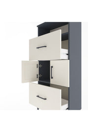 Arges Dolap 2 Raflı 2 Çekmeceli 2 Kapaklı 60x30x134 - S17M098V4A