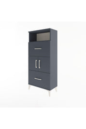 Arges Dolap 2 Raflı 2 Çekmeceli 2 Kapaklı 60x30x134 - S17M098V5A