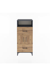 Arges Dolap 2 Raflı 2 Çekmeceli 2 Kapaklı 60x30x134 - S17M098V6A