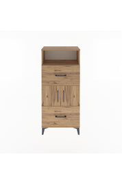 Arges Dolap 2 Raflı 2 Çekmeceli 2 Kapaklı 60x30x134 - S17M098V9A