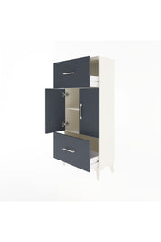 Arges Dolap 2 Raflı 2 Çekmeceli 2 Kapaklı 60x30x134 - S17M099V2A