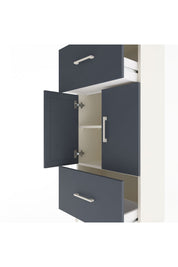 Arges Dolap 2 Raflı 2 Çekmeceli 2 Kapaklı 60x30x134 - S17M099V2A