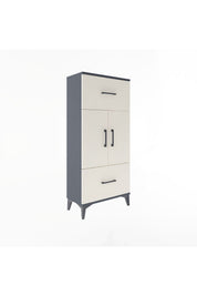 Arges Dolap 2 Raflı 2 Çekmeceli 2 Kapaklı 60x30x134 - S17M099V4A