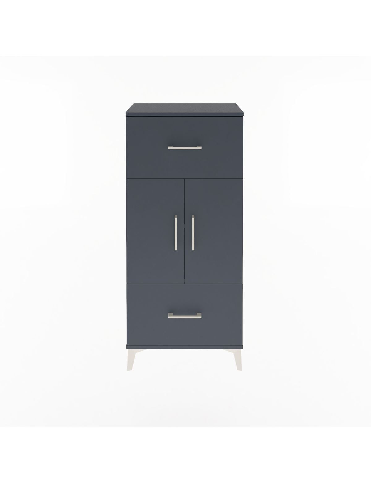 Arges Dolap 2 Raflı 2 Çekmeceli 2 Kapaklı 60x30x134 - S17M099V5A