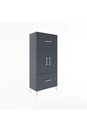 Arges Dolap 2 Raflı 2 Çekmeceli 2 Kapaklı 60x30x134 - S17M099V5A