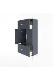 Arges Dolap 2 Raflı 2 Çekmeceli 2 Kapaklı 60x30x134 - S17M099V5A