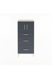 Arges Dolap Tek Raflı 3 Çekmeceli 2 Kapaklı 60x30x134 - S17M100V2A