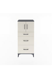 Arges Dolap Tek Raflı 3 Çekmeceli 2 Kapaklı 60x30x134 - S17M100V4A