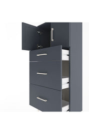 Arges Dolap Tek Raflı 3 Çekmeceli 2 Kapaklı 60x30x134 - S17M100V5A