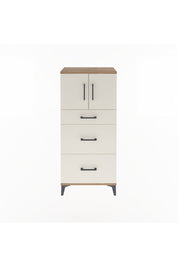 Arges Dolap Tek Raflı 3 Çekmeceli 2 Kapaklı 60x30x134 - S17M100V7A