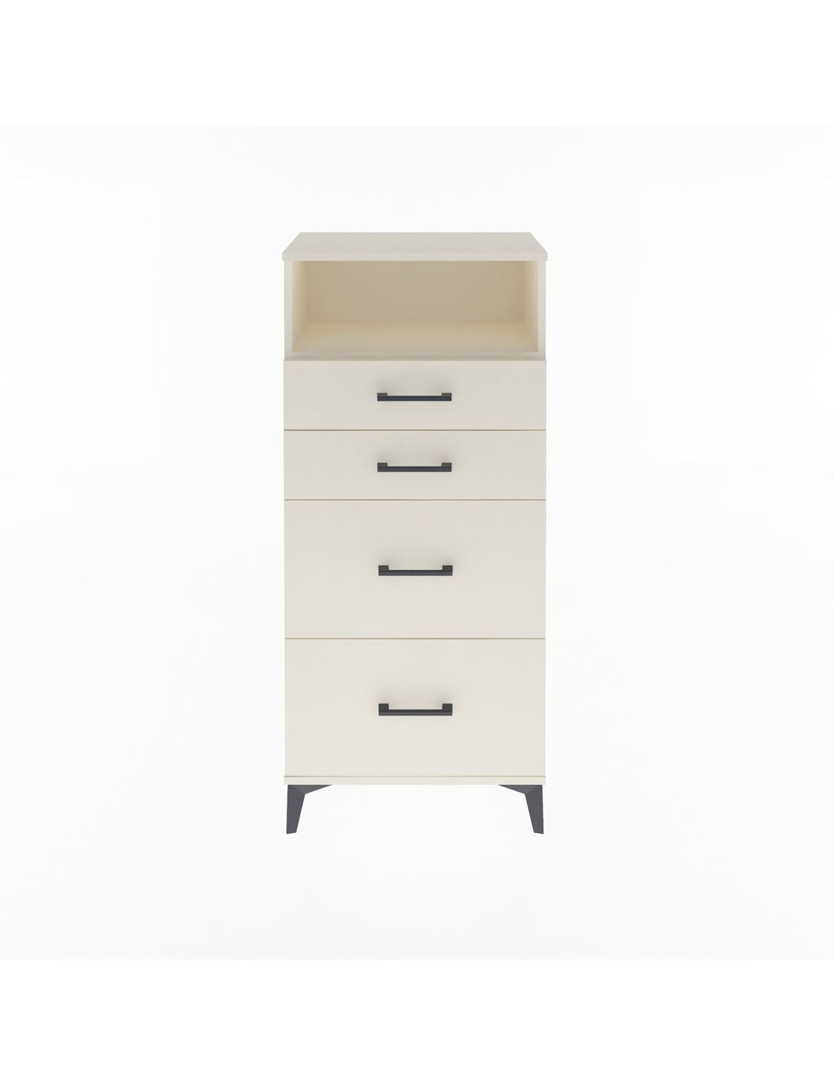 Arges Dolap Tek Raflı 4 Çekmeceli 60x30x134 - S17M101V1A