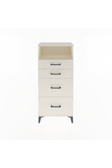 Arges Dolap Tek Raflı 4 Çekmeceli 60x30x134