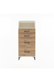 Arges Dolap Tek Raflı 4 Çekmeceli 60x30x134 - S17M101V3A
