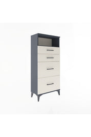 Arges Dolap Tek Raflı 4 Çekmeceli 60x30x134 - S17M101V4A