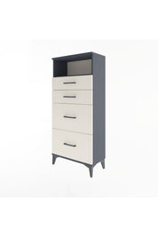 Arges Dolap Tek Raflı 4 Çekmeceli 60x30x134 - S17M101V4A