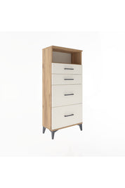 Arges Dolap Tek Raflı 4 Çekmeceli 60x30x134 - S17M101V7A