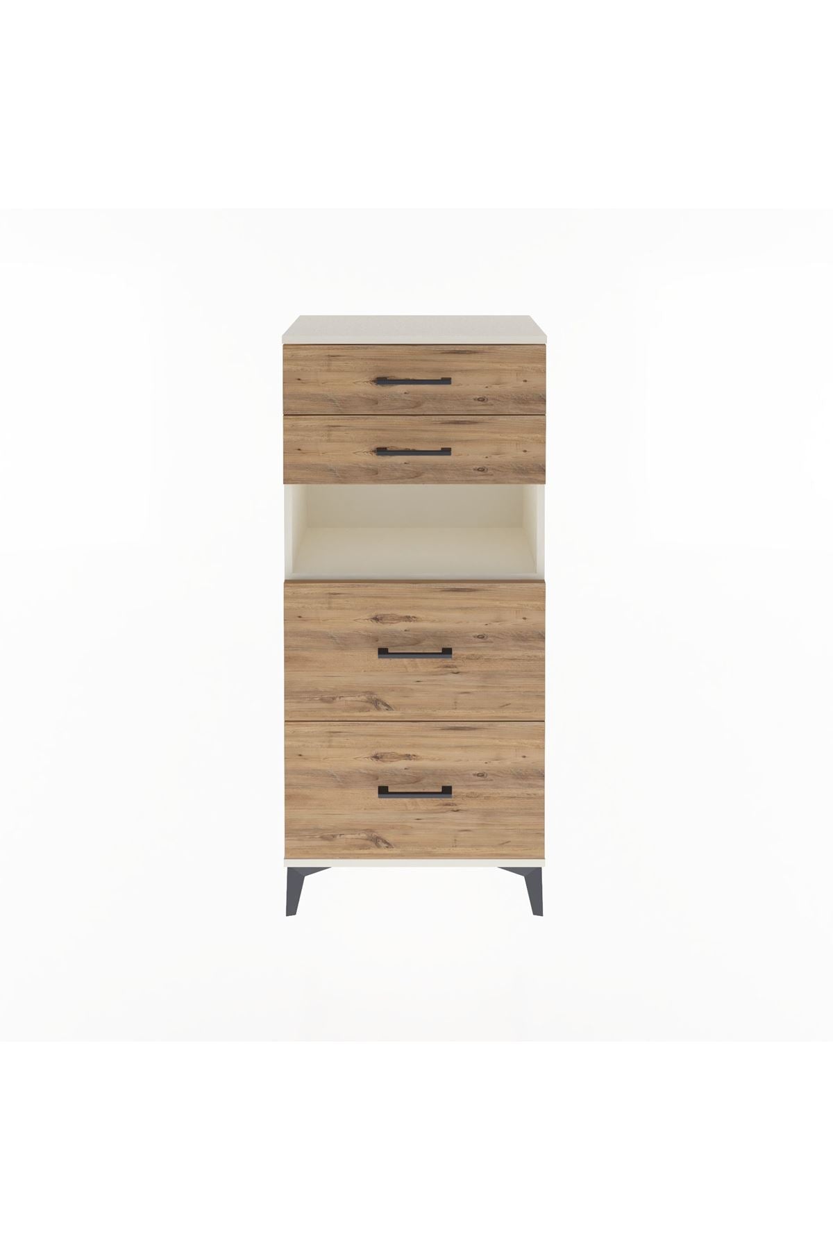 Arges Dolap Tek Raflı 4 Çekmeceli 60x30x134 - S17M102V3A