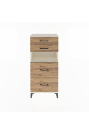 Arges Dolap Tek Raflı 4 Çekmeceli 60x30x134 - S17M102V3A