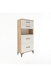 Arges Dolap Tek Raflı 4 Çekmeceli 60x30x134 - S17M102V7A