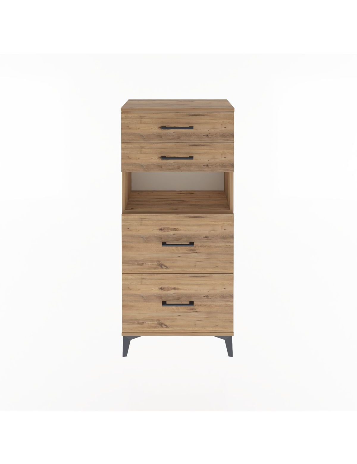 Arges Dolap Tek Raflı 4 Çekmeceli 60x30x134 - S17M102V9A