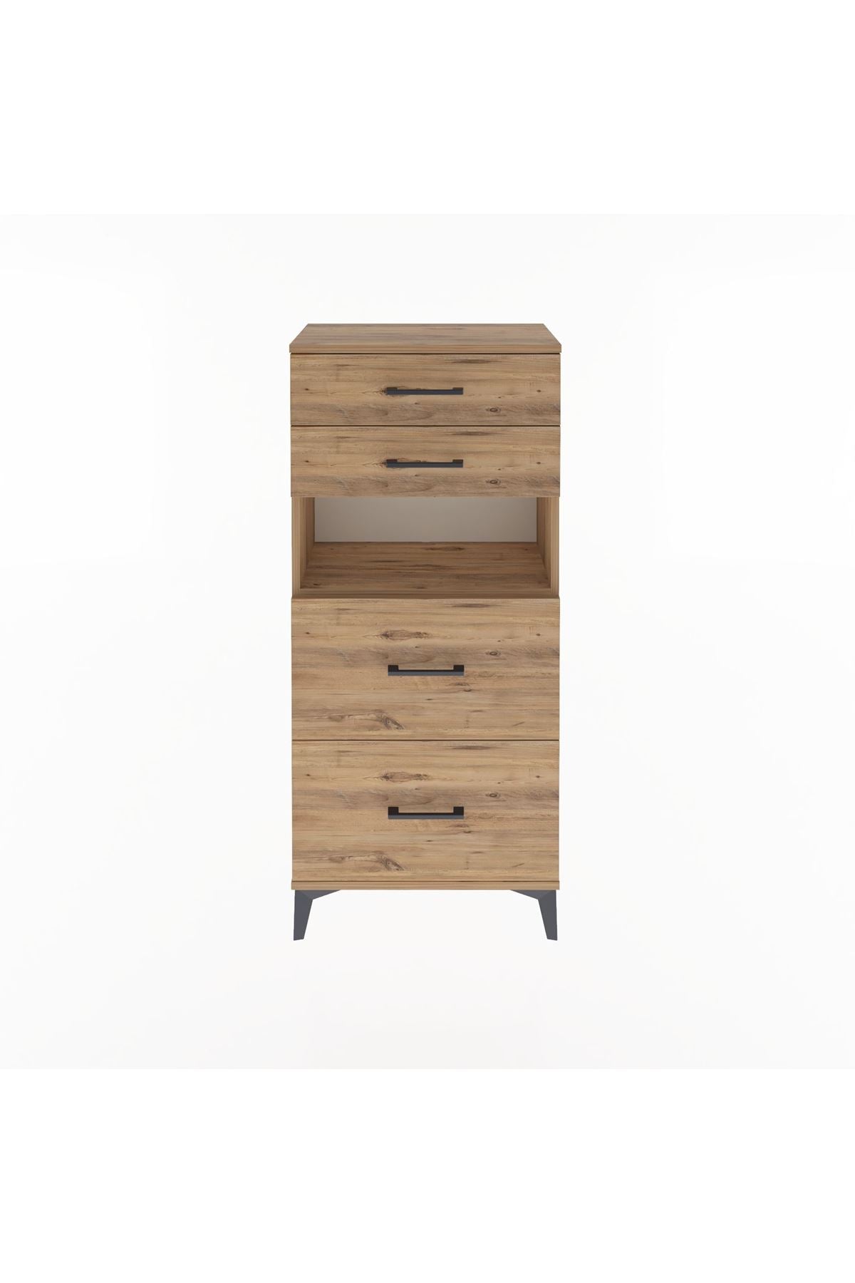 Arges Dolap Tek Raflı 4 Çekmeceli 60x30x134 - S17M102V9A