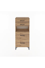 Arges Dolap Tek Raflı 4 Çekmeceli 60x30x134 - S17M102V9A