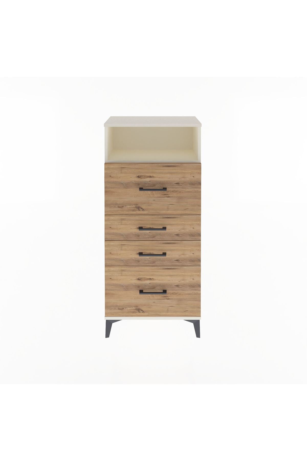 Arges Dolap Tek Raflı 4 Çekmeceli 60x30x134 - S17M103V3A