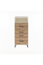 Arges Dolap Tek Raflı 4 Çekmeceli 60x30x134 - S17M103V3A