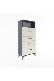 Arges Dolap Tek Raflı 4 Çekmeceli 60x30x134 - S17M103V4A